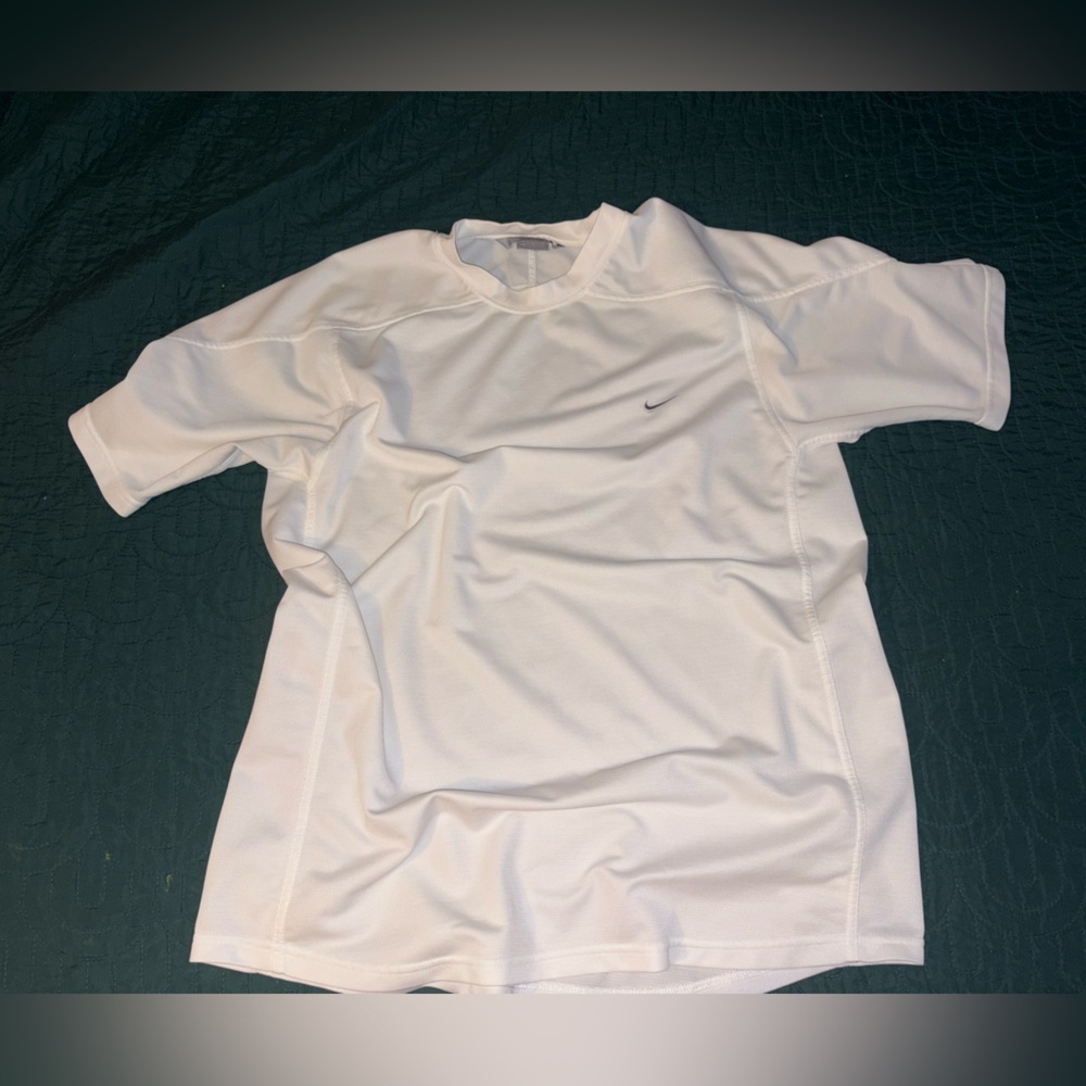 Nike White Short Sleeve Performance Tee